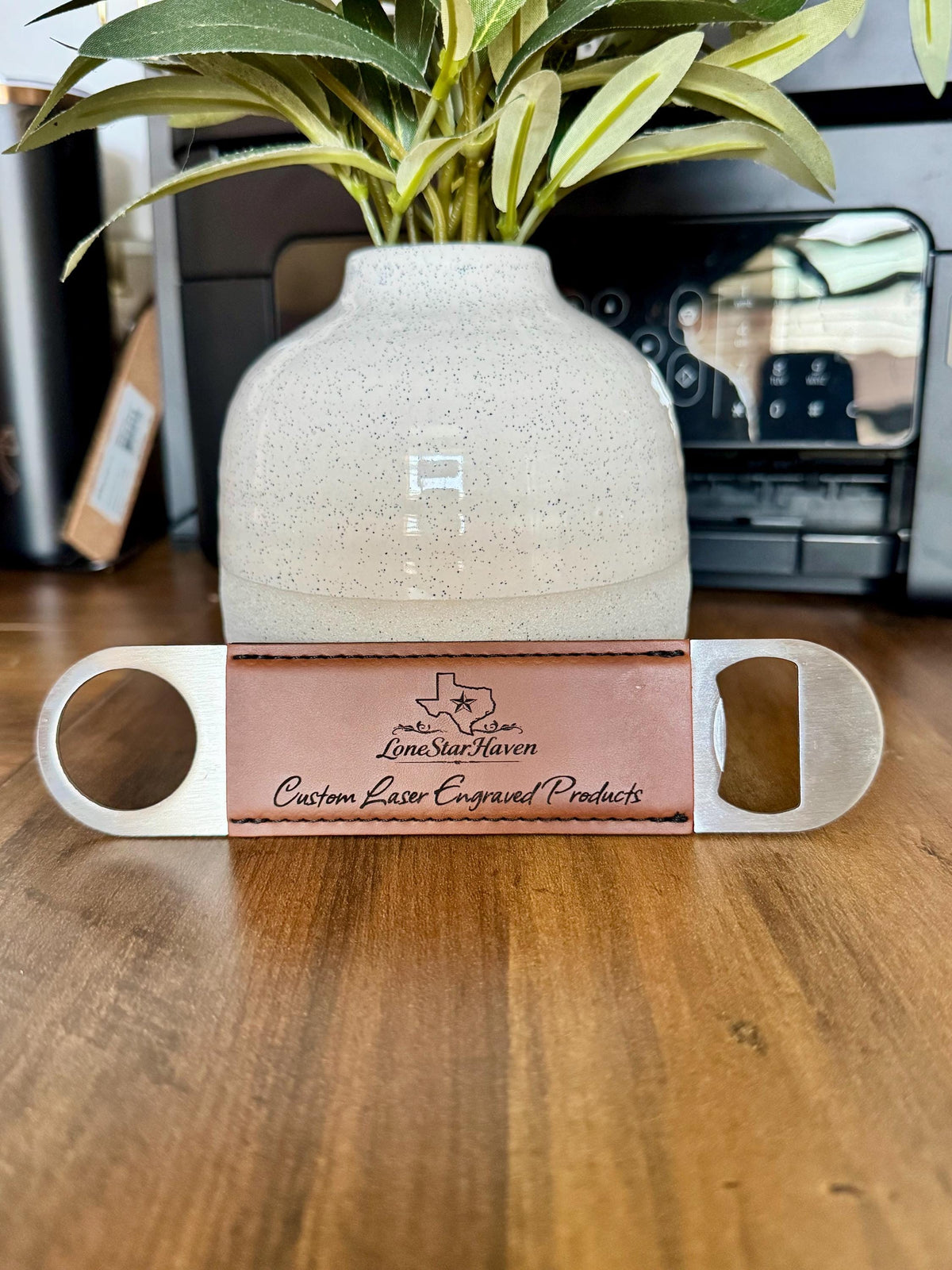 Personalized Leather Bottle Opener | Custom Engraved Beer Opener | Father Day Gift | Groomsmen Proposal