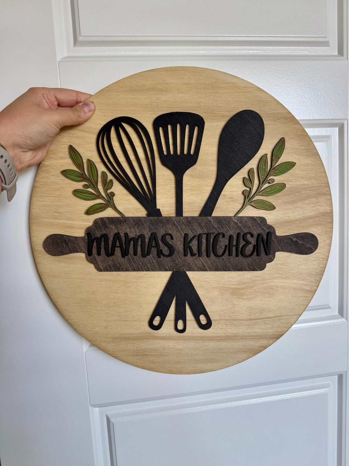 Personalized Kitchen Sign | Custom Mama’s Kitchen Decor | Farmhouse Wall Art