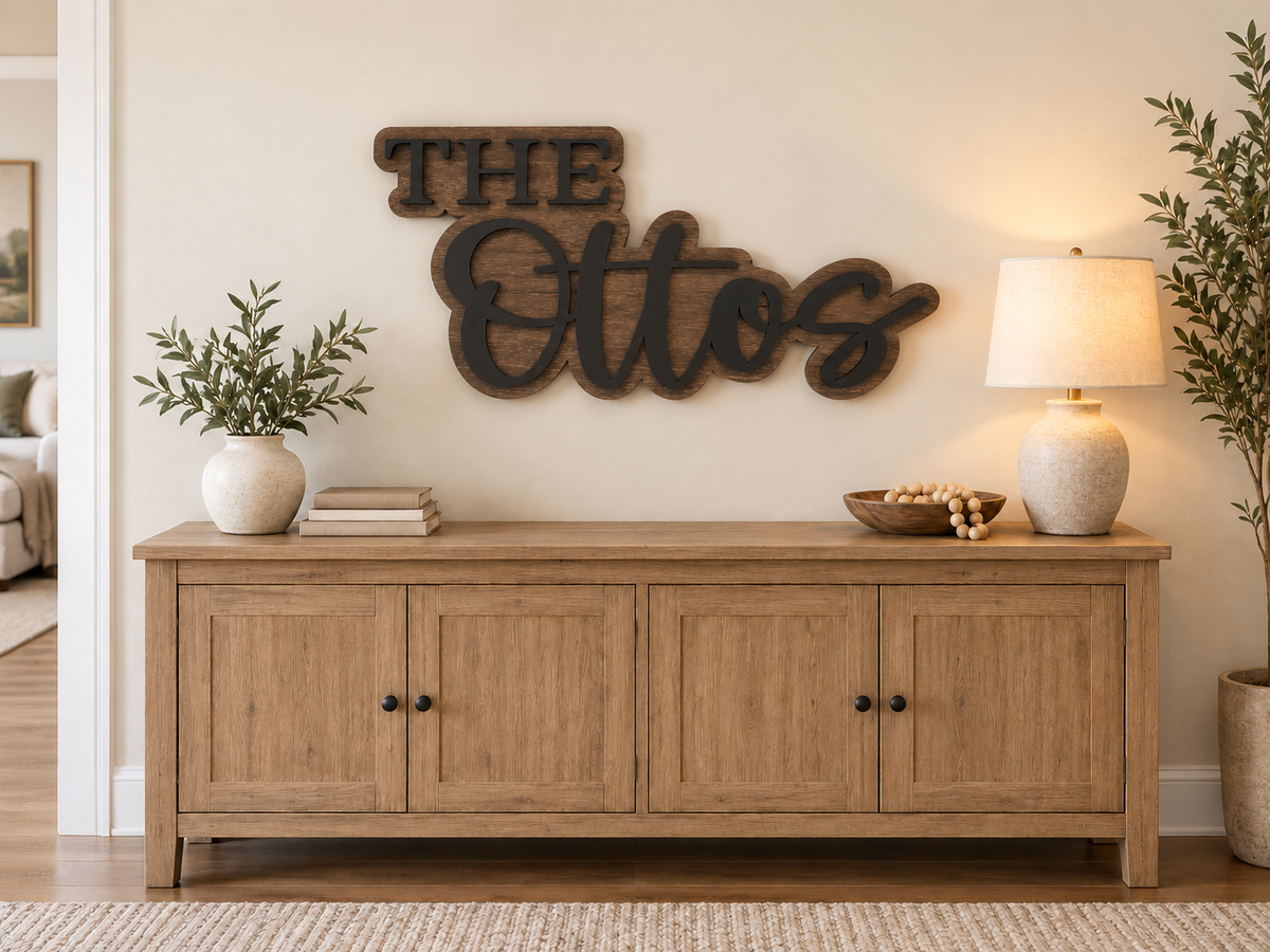 Custom Family Name Sign