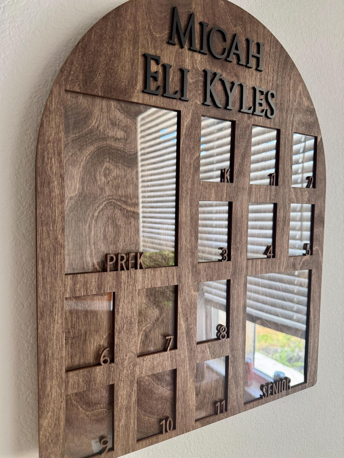 Personalized School Years Picture Frame, Pre-K to Senior photos, School Keepsake, Graduation Gift