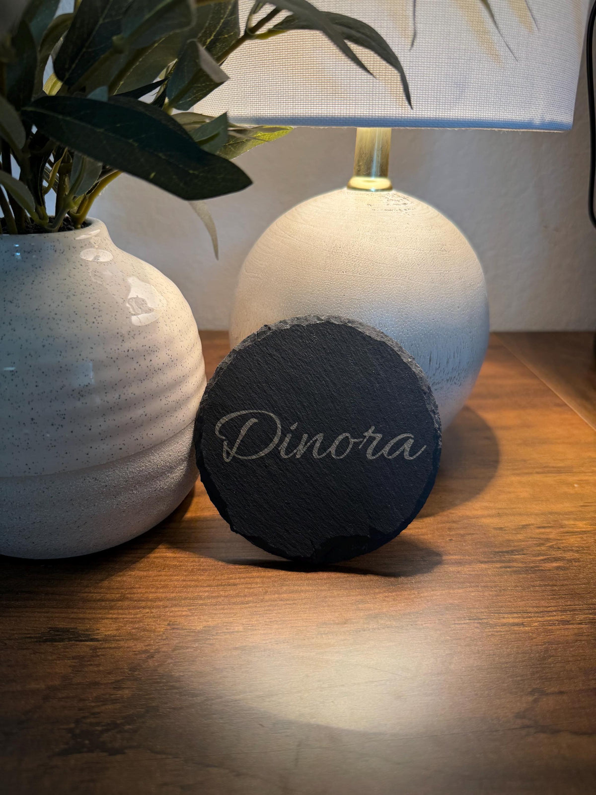 Personalized Slate Coasters, Engraved Family Name Bar Decor, logo design, Housewarming gift, wedding