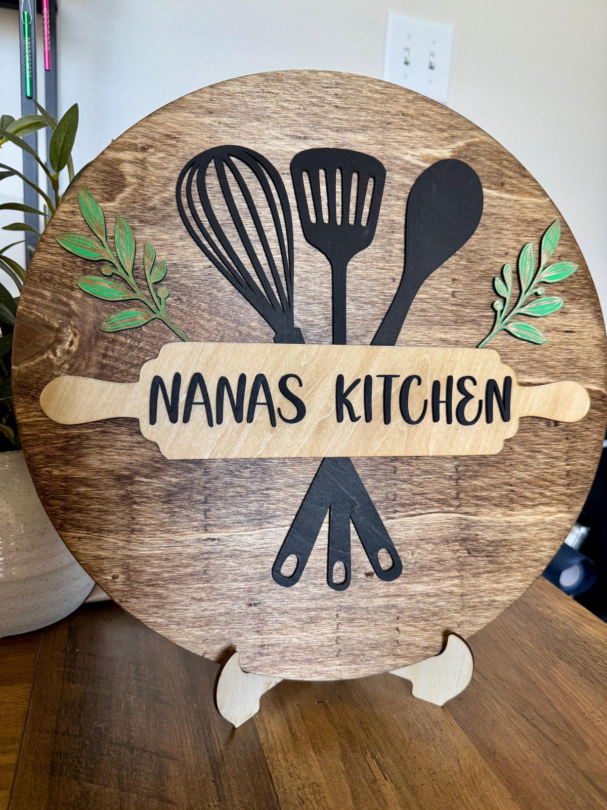 Personalized Kitchen Sign | Custom Mama’s Kitchen Decor | Farmhouse Wall Art