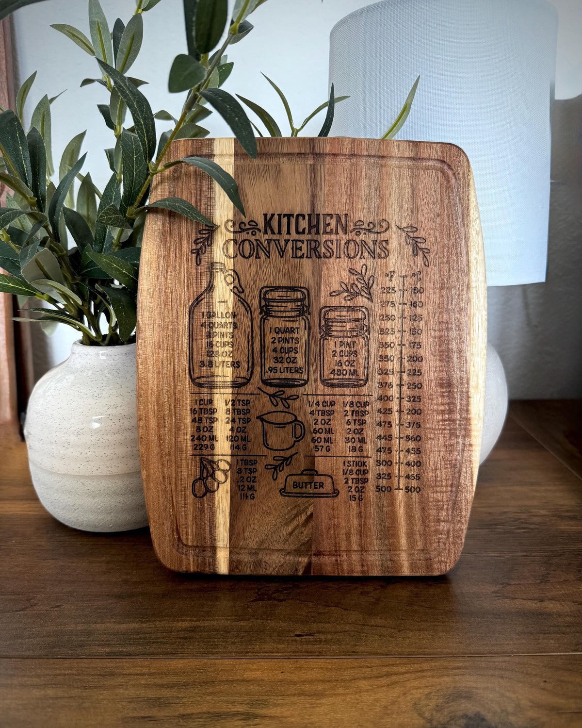 Personalized Charcuterie Board 8x10 | Custom Engraved Cutting Board | Family Name Kitchen Decor | Housewarming| Monogram