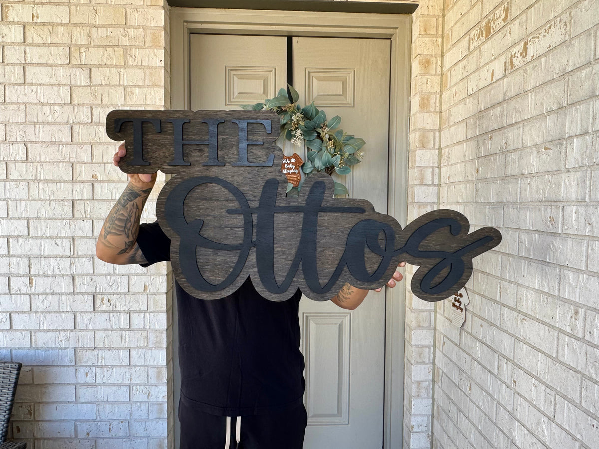 Custom Family Name Sign