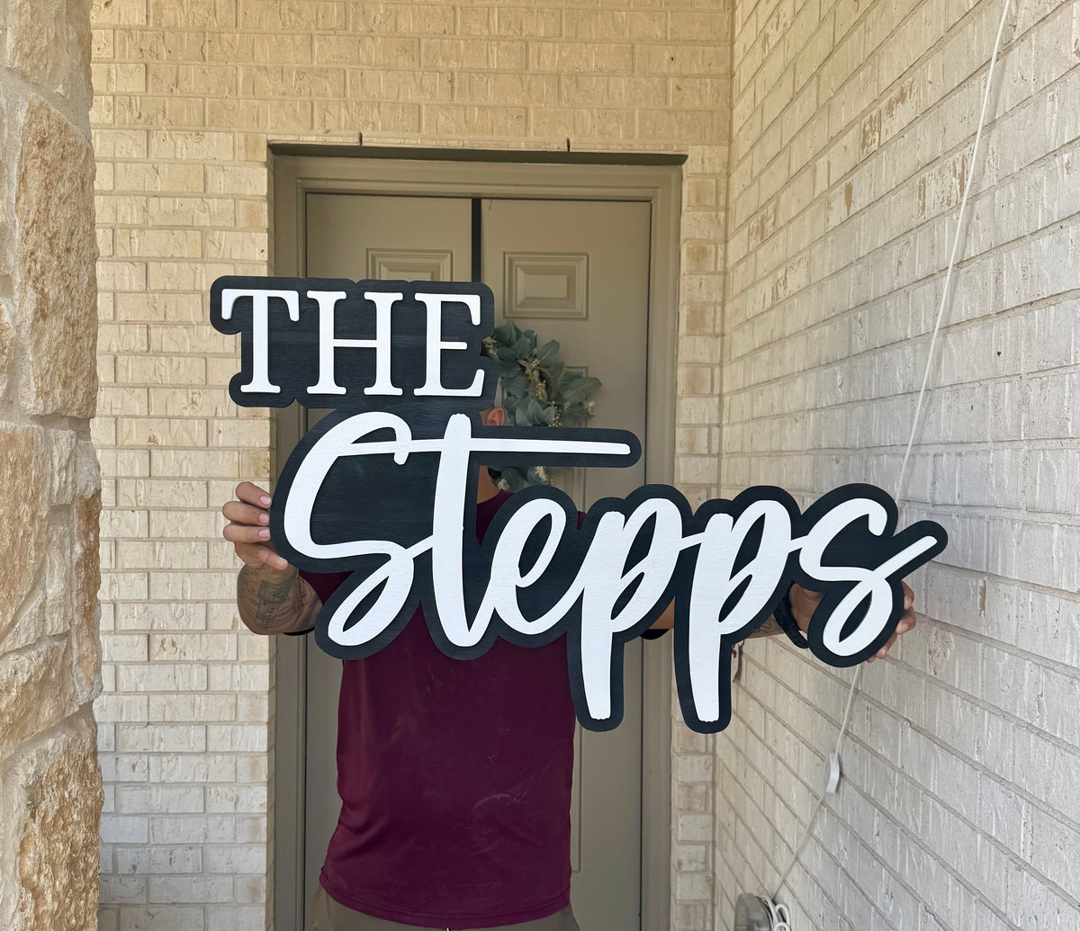 Custom Family Name Sign