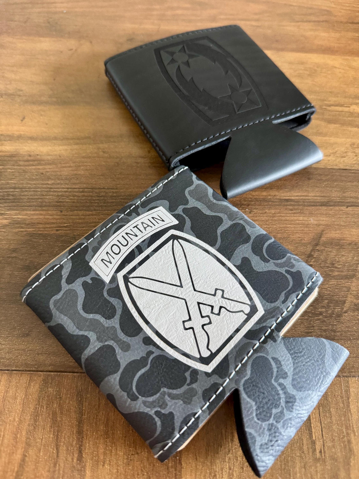 Personalized Leather Can Sleeve | Slim/Regular Can Duster | Groomsman Proposal | Custom Can Cooler