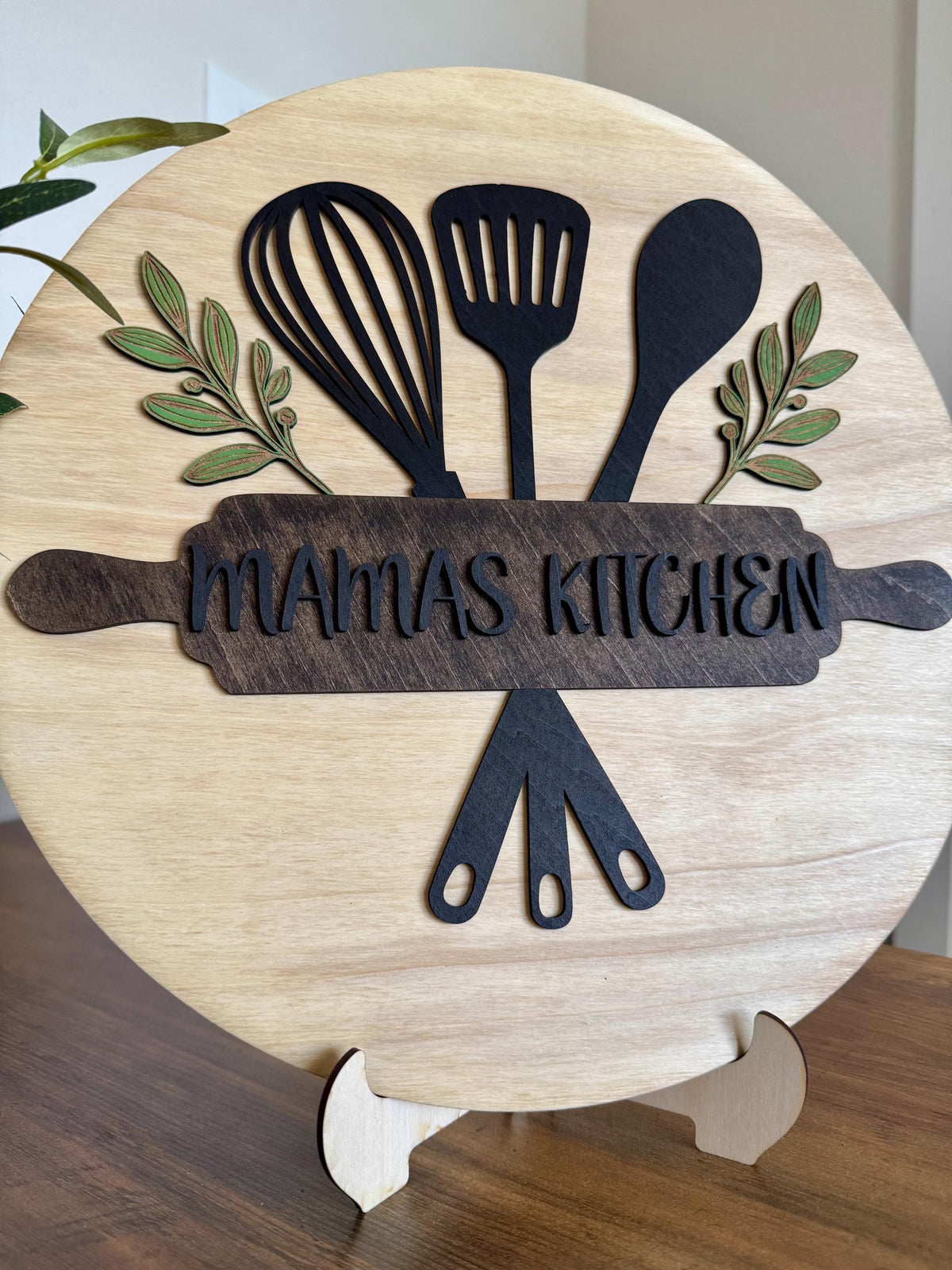 Personalized Kitchen Sign | Custom Mama’s Kitchen Decor | Farmhouse Wall Art