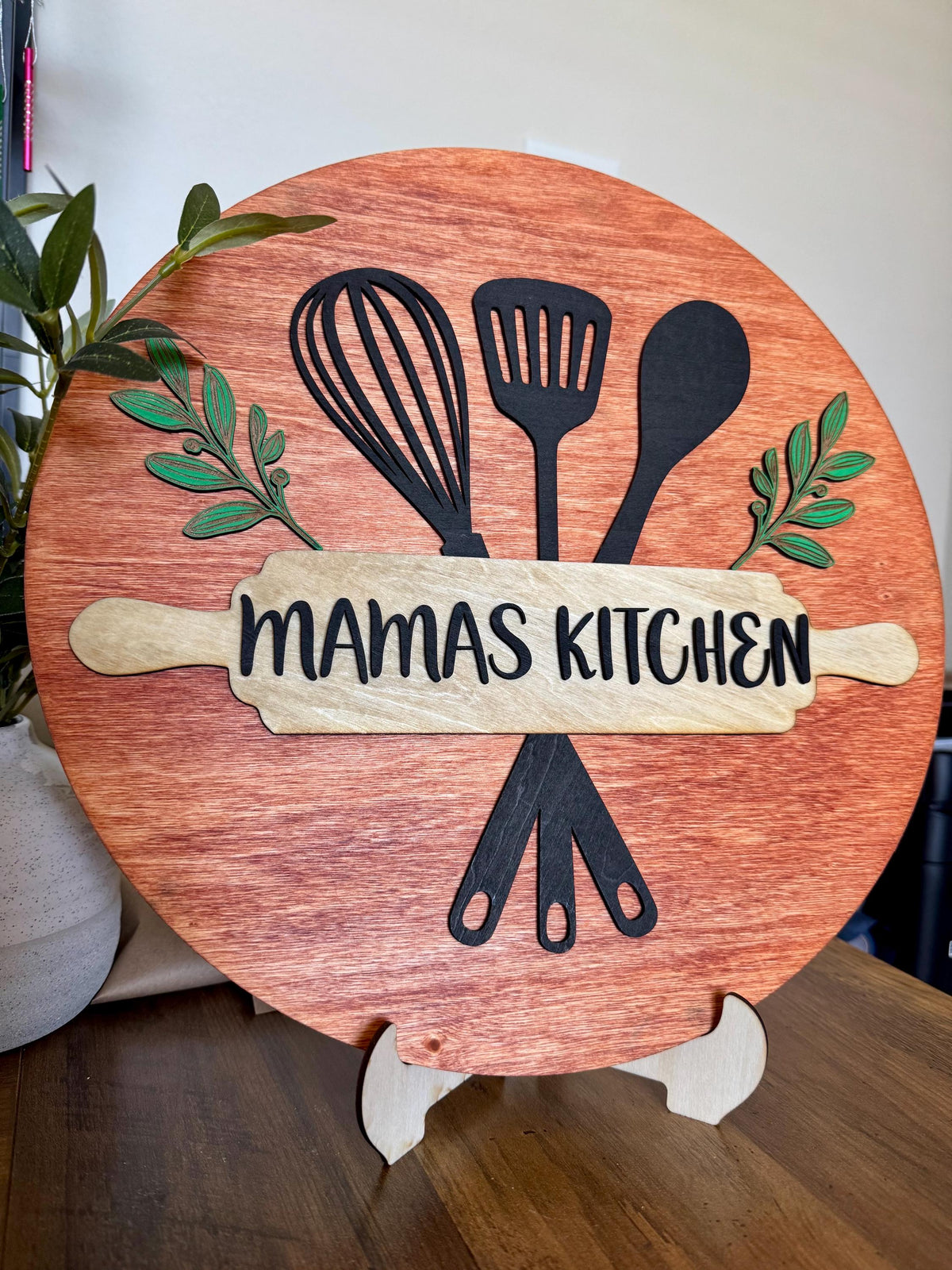 Personalized Kitchen Sign | Custom Mama’s Kitchen Decor | Farmhouse Wall Art