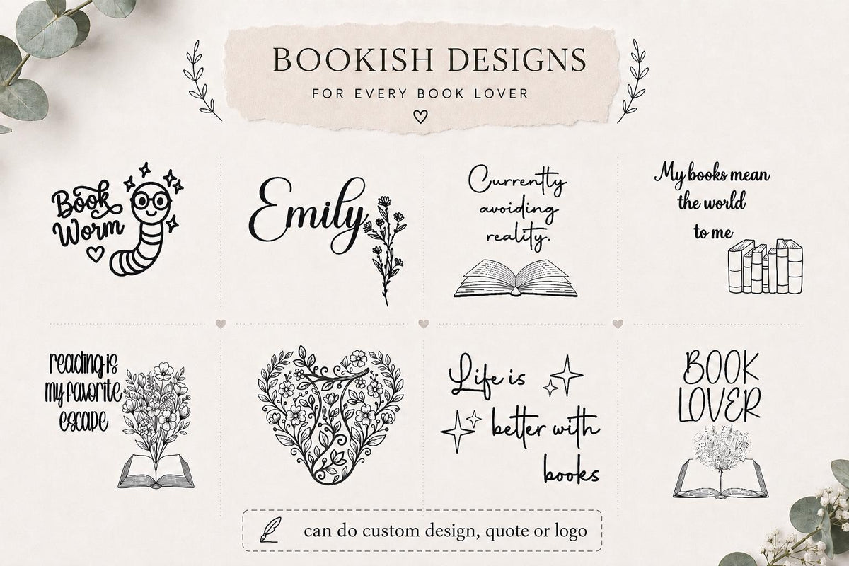 Personalized Heart Bookmarks | Custom Leather Bookmark | Book Lover Gift | Reader Accessory