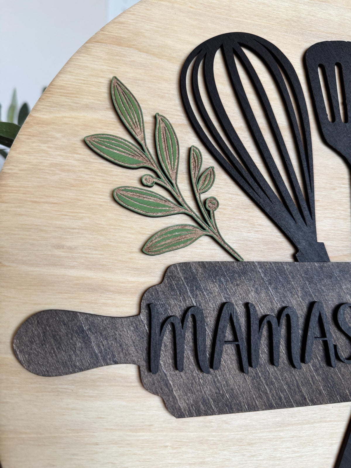 Personalized Kitchen Sign | Custom Mama’s Kitchen Decor | Farmhouse Wall Art