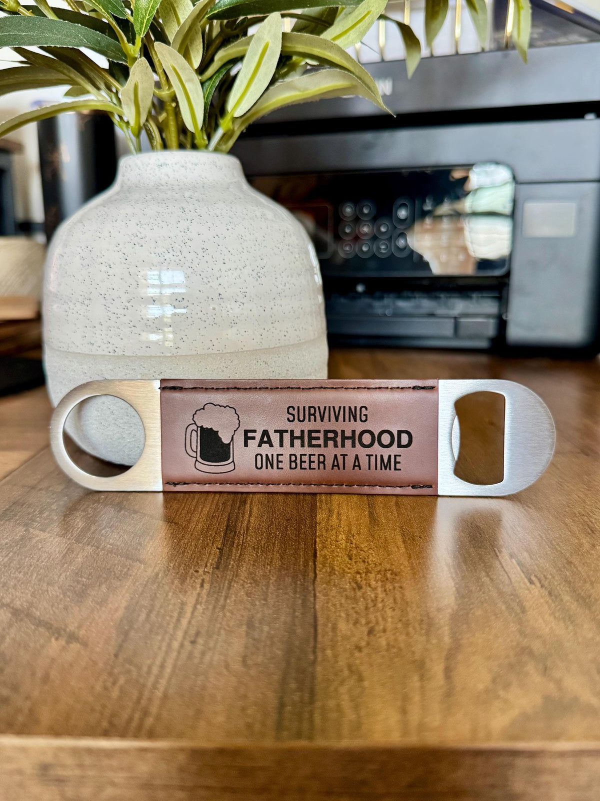 Personalized Leather Bottle Opener | Custom Engraved Beer Opener | Father Day Gift | Groomsmen Proposal