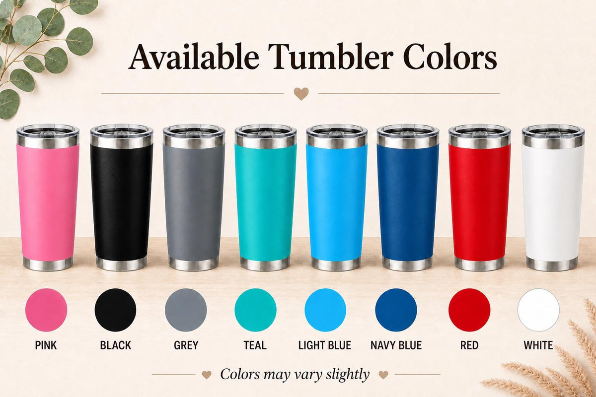 Personalized Tumbler 20oz | Engraved Name Cup | Custom Stainless Steel Travel Mug | Tumbler Gift