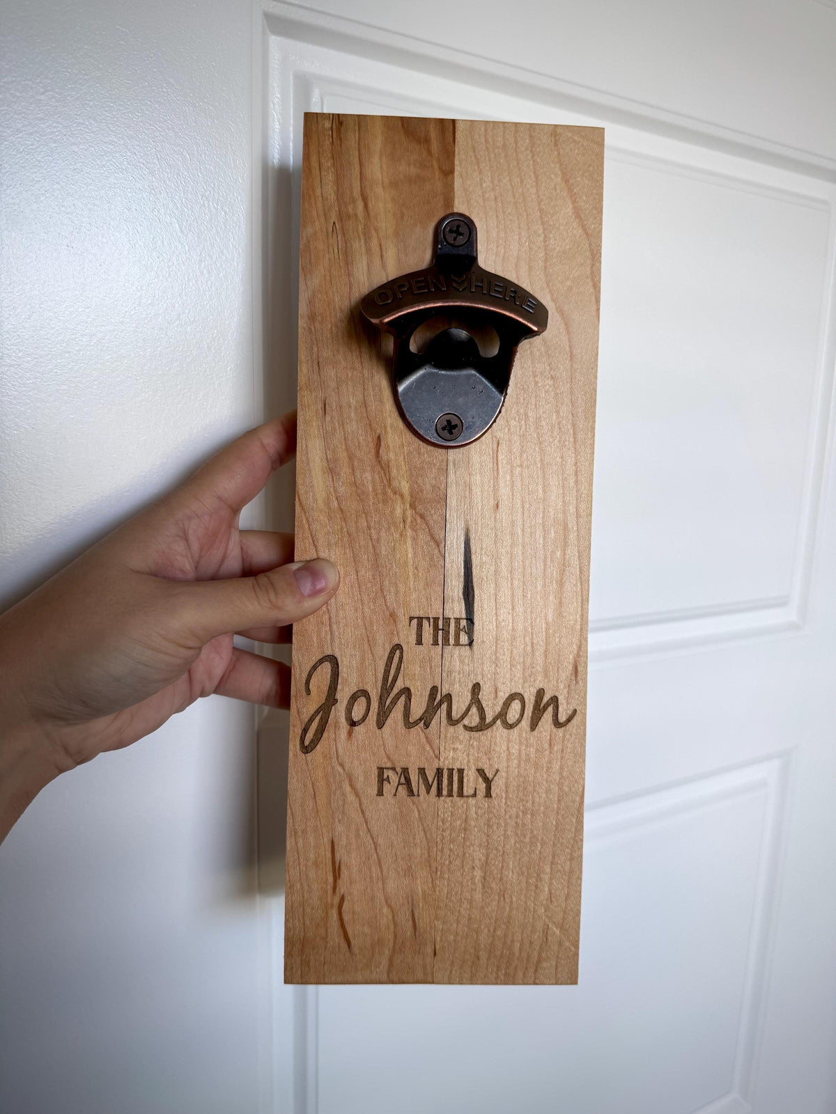 Custom Wall Mount Handmade Bottle Opener, Military Gift, Housewarming, Bar Accessories, wedding